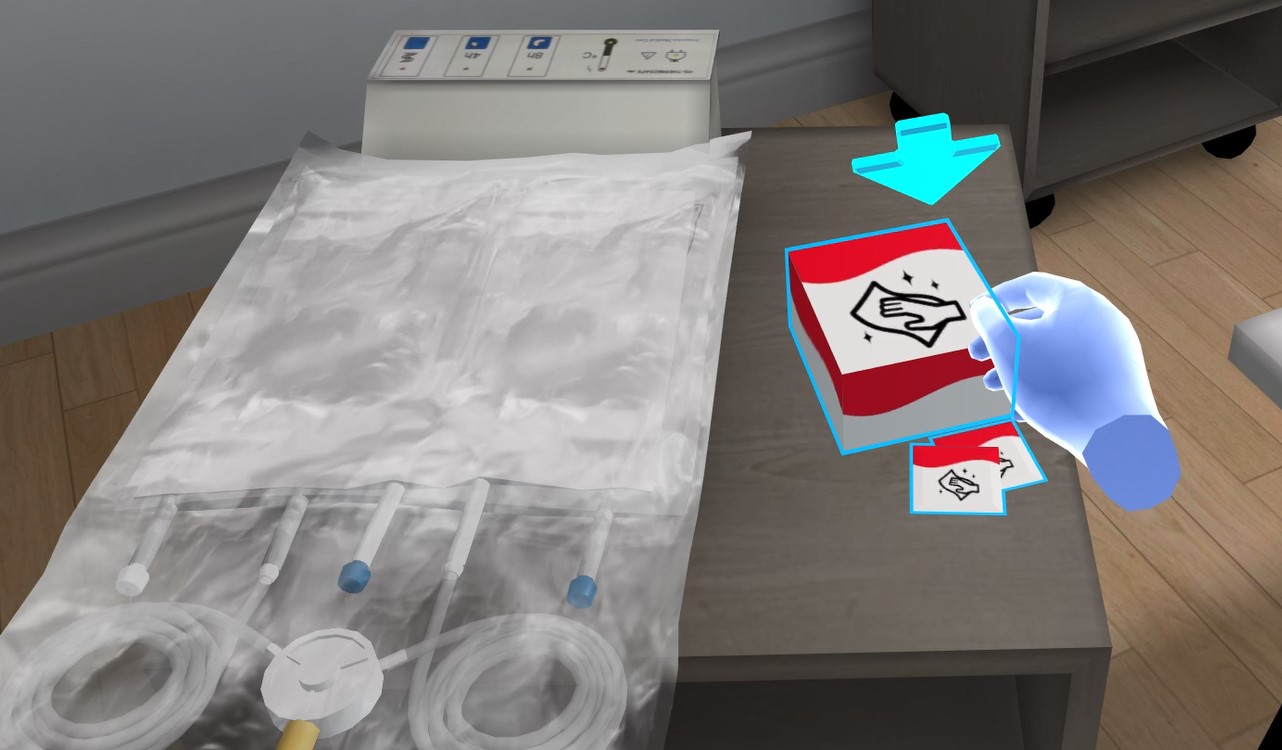 Virtual reality Peritoneal Dialysis bag