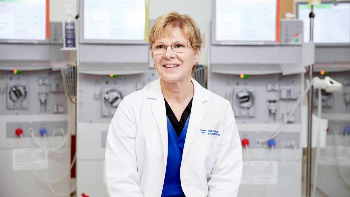 Barbara Miller in der Dialyseklinik in Parsippany