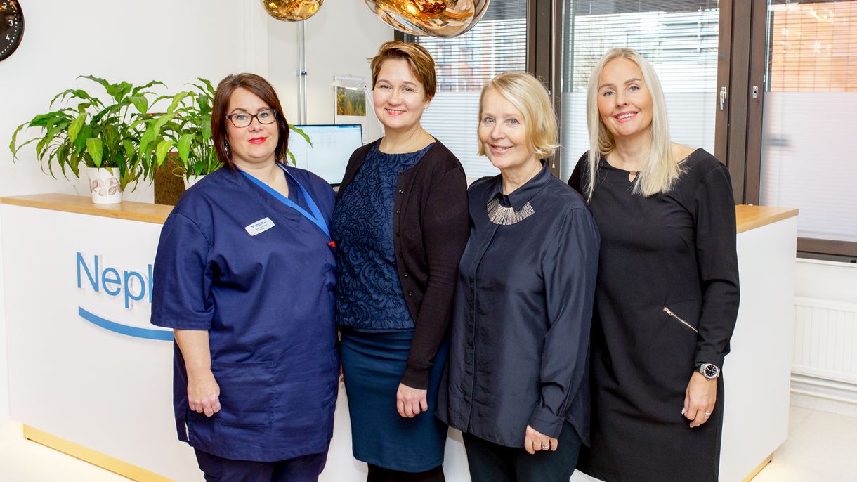 Das Team vom Fresenius Medical Care Dialysezentrum in Helsinki